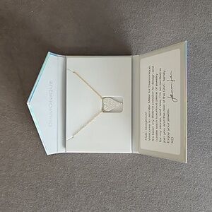 Diamonique x Jennifer Miller Signature Boxed Mini Pave Heart Necklace
